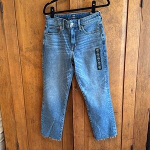 J. Crew curvy essential straight jean all-day stretch blue wash size 27.